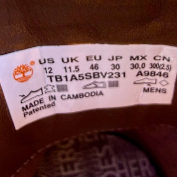 Timberland Men's Larchmont Mid Chelsea Boots, Wheat, Size 12, Including Box - Picture 9 of 10